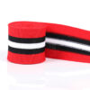 4.0cm Tricolor Polyester Knitted Webbing – Side Stripe Tape for Sports Pants & Apparel