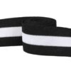 2.5cm Polyester Striped Webbing with Hook Edge – Warp Knitted Trim
