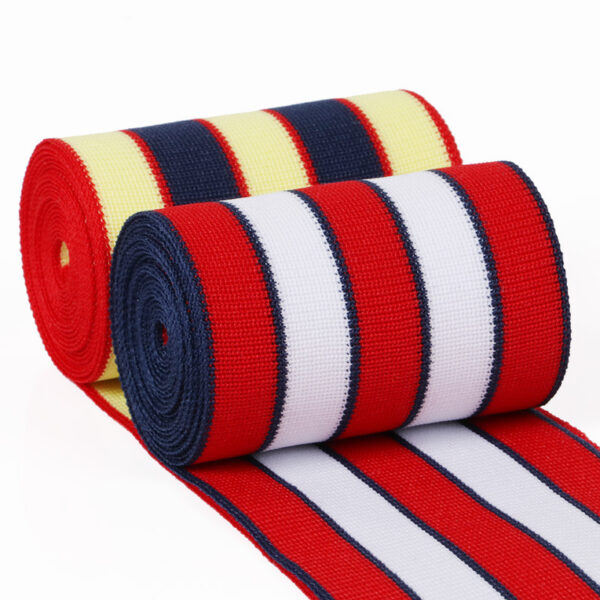 Warp Knitted Polyester Tape | Striped High-Density Trim 4.0–5.5cm