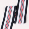 4.0cm Tricolor Striped Polyester Knitted Tape | Single-Side Pants Side Stripe Trim  🔗 Slug