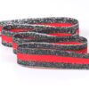 2.0cm Metallic Polyester Knitted Tape | Elastic Side Stripe Trim for Sportswear