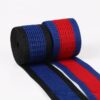 2.0cm Multicolor Striped Polyester Mesh Knitted Tape | Stretch Apparel Side Trim