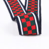 4cm / 5cm Polyester Jacquard Plain Knit Webbing – Multi-Color Checkered Trim for Bags & Garments