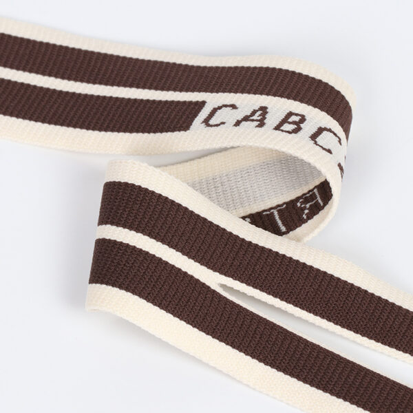 4cm Elastic Jacquard Split Rib Knit Tape for Pants Side Trim