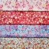 Polyester Floral Peach Skin Fabric — Thick Printed Cloth for Jackets