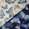 Cotton Butterfly Print Fabric with Gold Stamping — DIY & Apparel