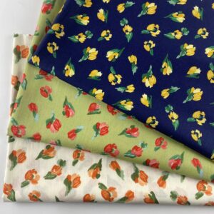 100% Cotton Floral Printed Fabric — Summer Dress Material