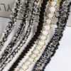 Korean Style Metallic Edge Lace Trim for Clothing Decoration