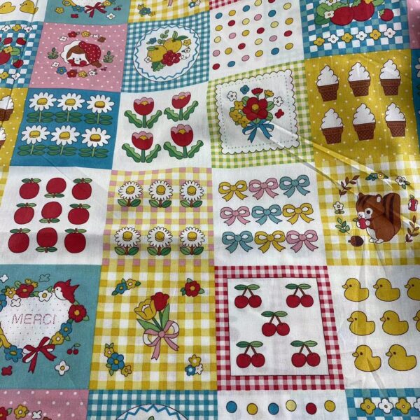 Cotton Printed Poplin Fabric — Cartoon Summer Apparel Cloth