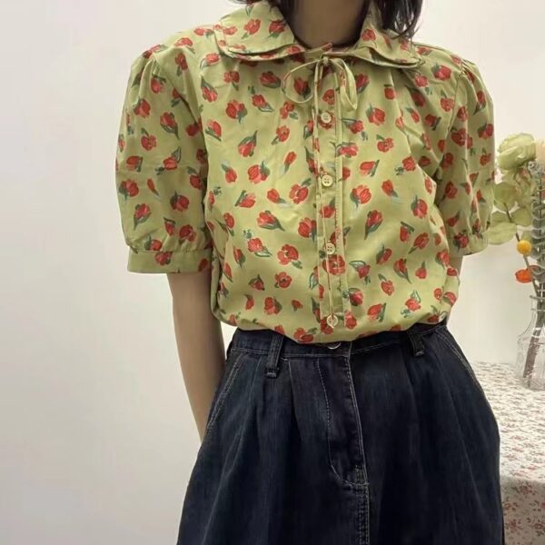 100% Cotton Floral Printed Fabric — Summer Dress Material