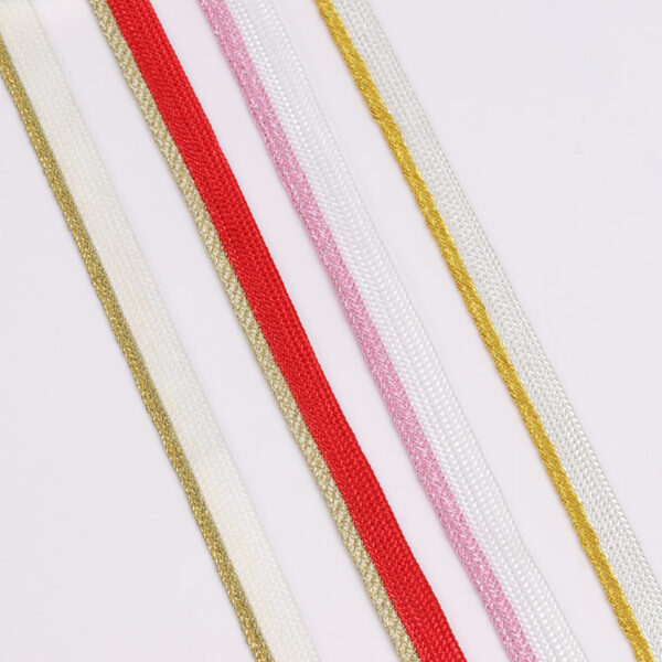 Metallic Polyester Piping Trim for Bedding & Apparel