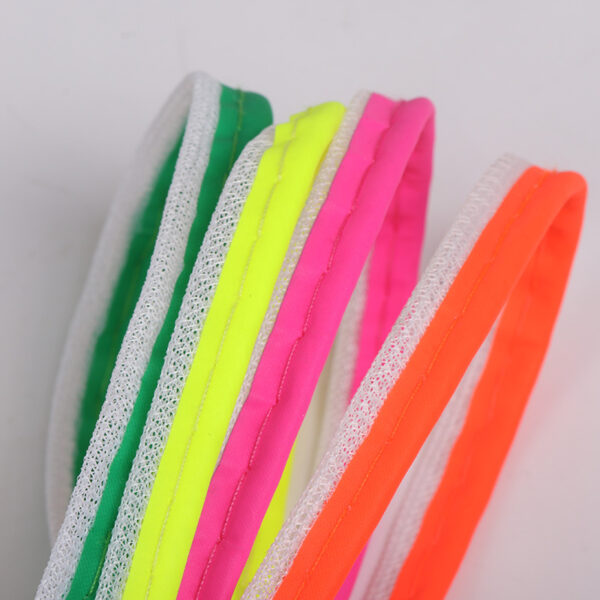 Color Reflective Polyester Piping Trim for Garments & Bags