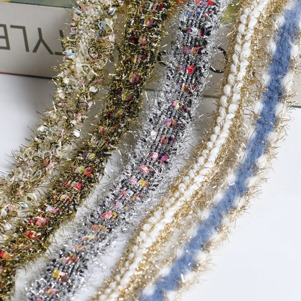 Korean Style Glitter Edge Lace Trim