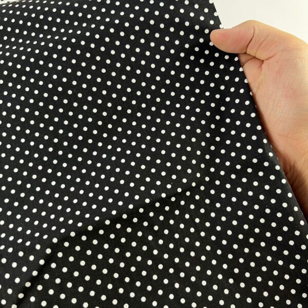 主图-03 100% Cotton Poplin Fabric — Small Polka Dot Print for Dresses & Shirts