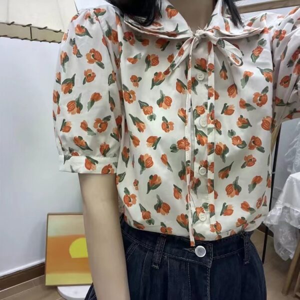 100% Cotton Floral Printed Fabric — Summer Dress Material