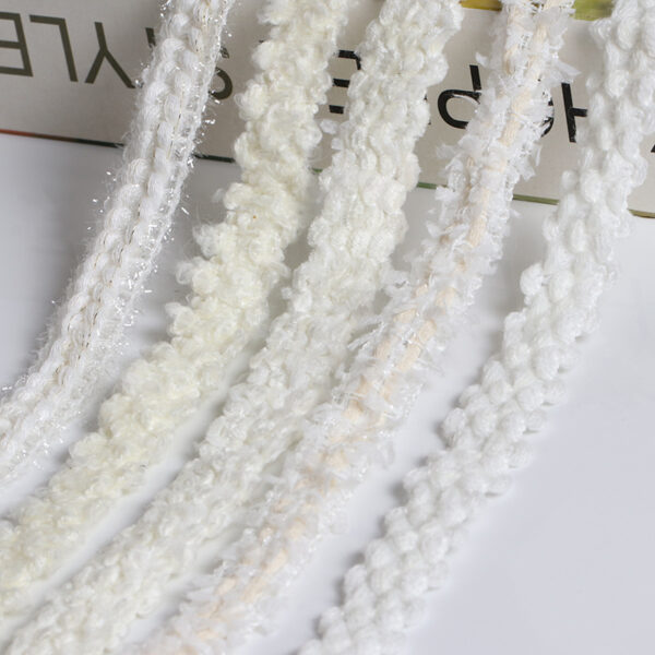 Metallic Fuzzy Edge Chanel Trim for Jackets & DIY Crafts