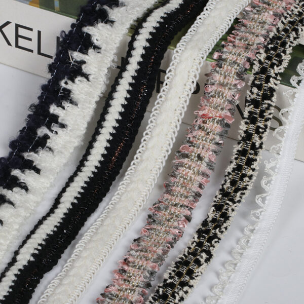 主图-03 Chanel Style Single-Side Fringe Trim with Metallic Accents