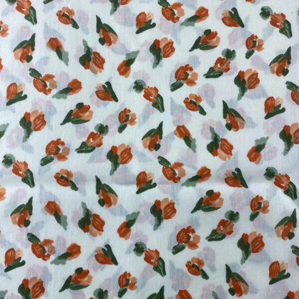 100% Cotton Floral Printed Fabric — Summer Dress Material