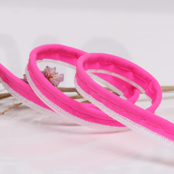 Color Reflective Polyester Piping Trim for Garments & Bags