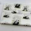 Cotton Digital Print Fabric Panda Cartoon — Soft Kidswear Textile