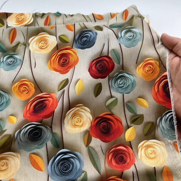 Cotton Butterfly Print Fabric with Gold Stamping — DIY & Apparel