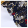 Gold Foil Cotton Fabric — Chinese Koi Design for Fashion & DIY