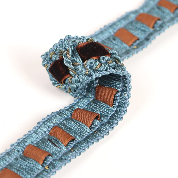 Chic Edge Lace Trim with Gold & Silver Thread for Jackets