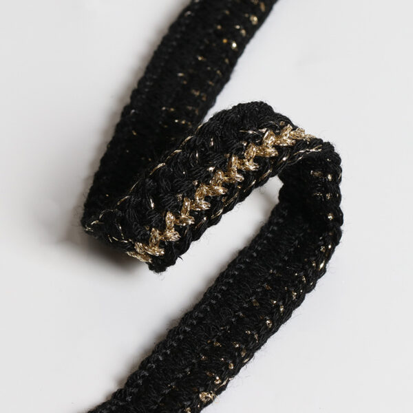 Chanel Style Fringe Edge Metallic Trim for Women’s Fashion