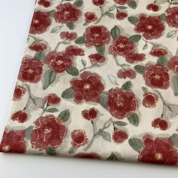 Cotton Poplin Fabric Korean INS Style Print — Reactive Dye