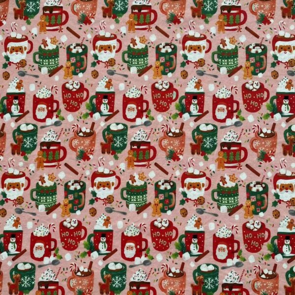 Christmas Cotton Print Fabric — Digital Print DIY Sewing Cloth