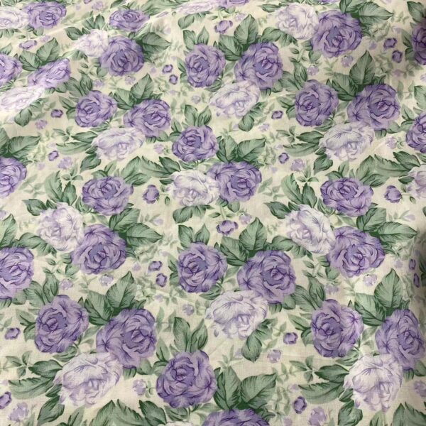 100% Cotton Rose Print Poplin Fabric — Summer Apparel & Home Textile