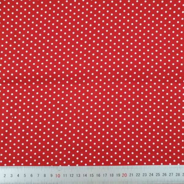 主图-06 100% Cotton Poplin Fabric — Small Polka Dot Print for Dresses & Shirts