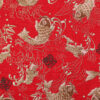 Gold Foil Cotton Fabric — Chinese Koi Design for Fashion & DIY