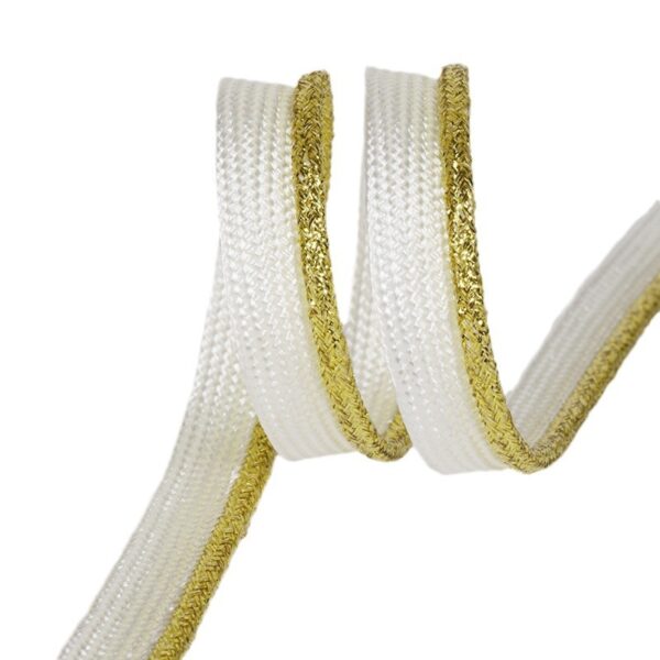 Gold Silver Polyester Piping Trim for Pajamas & Bags