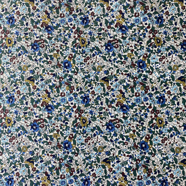 Cotton Poplin Printed Fabric — Summer Floral Design for Kidswear & Shirts