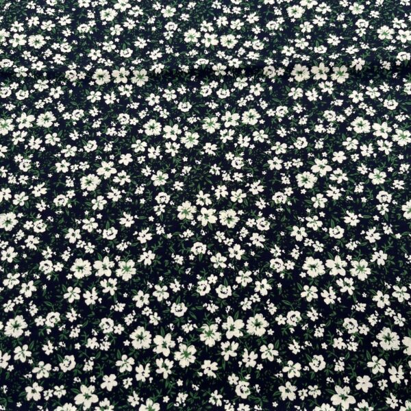 Cotton Poplin Floral Print Fabric — Summer Pastoral Style DIY Cloth