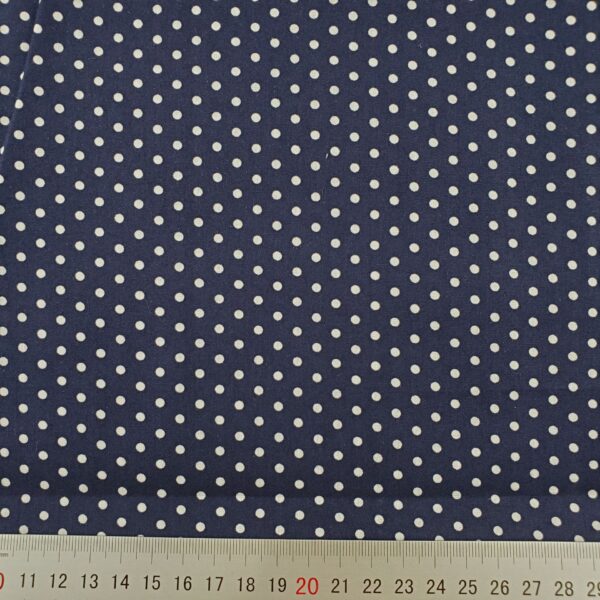 主图-08 100% Cotton Poplin Fabric — Small Polka Dot Print for Dresses & Shirts