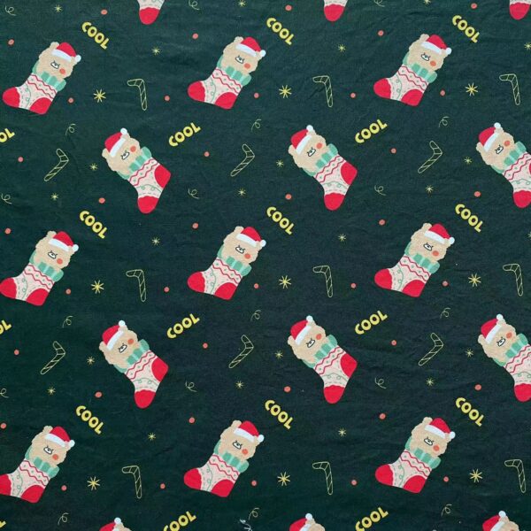 Christmas Cotton Print Fabric — Digital Print DIY Sewing Cloth