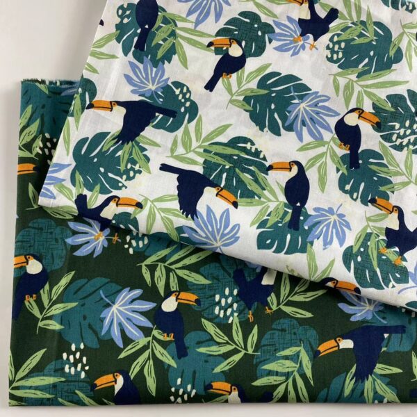 100% Cotton Beachwear Printed Poplin Fabric — Soft & Breathable