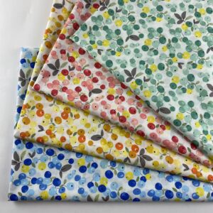 100% Cotton Printed Poplin Fabric — Small Floral Spring Summer Style