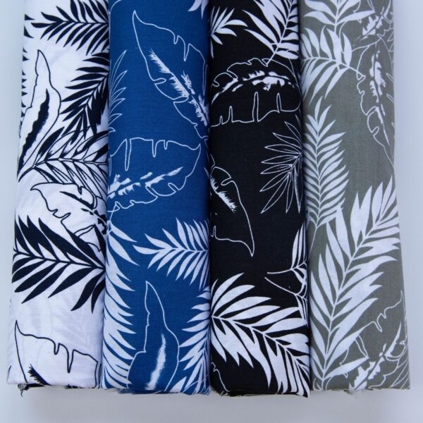 100% Cotton Printed Lawn Fabric — Summer Beach Floral Material