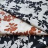 主图-01 Cotton Printed Fabric — Black & White Botanical — Vintage French Style