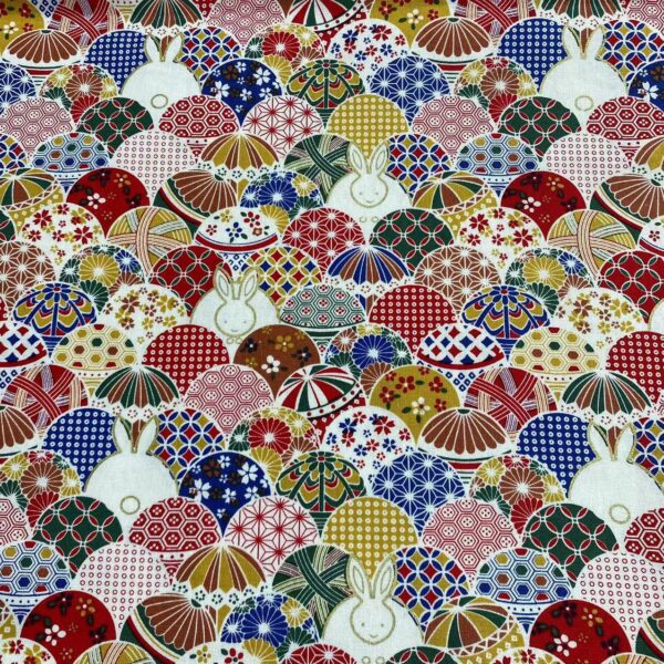 100% Cotton Japanese Gold Foil Printed Fabric — Wafu Style DIY & Home Textile