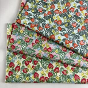 100% Cotton Poplin Printed Small Floral Fabric — Spring Summer Fashion & Home Textile