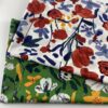 100% Cotton Botanical Printed Fabric — Pastoral Woven Cloth for Dresses & Skirts