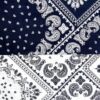 Vintage Paisley Cotton Poplin Fabric — Ethnic Style Bandana Material