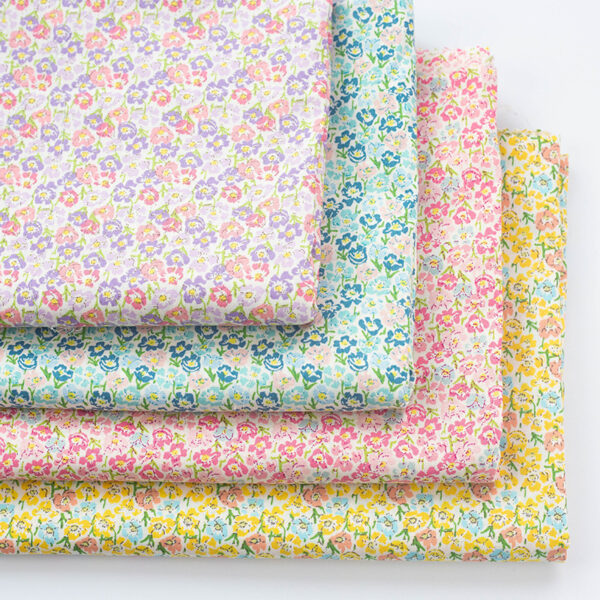 主图-01 Light Floral Cotton Poplin Fabric — Spring Summer Shirting & Dress Material