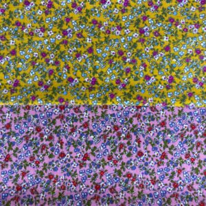 Brushed Cotton Floral Print Fabric – Warm Winter Flannel for Kidswear & Pajamas