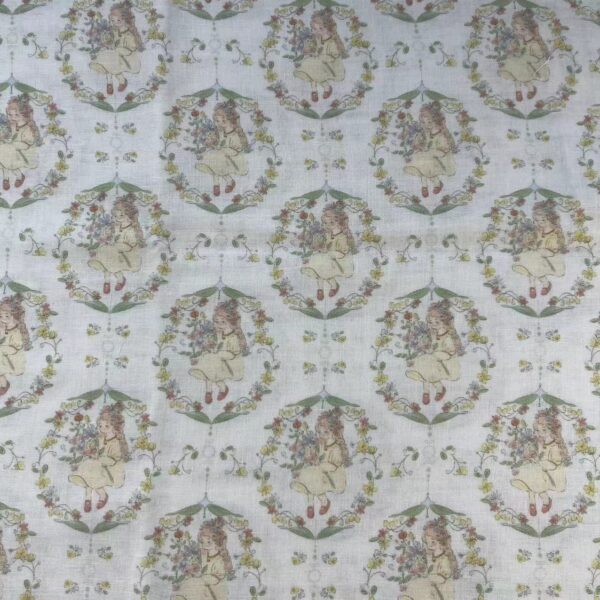 Digital Printed Double Gauze Cotton Fabric – Korean INS Cartoon Style Cotton for Pajamas, Baby Bedding & Homewear