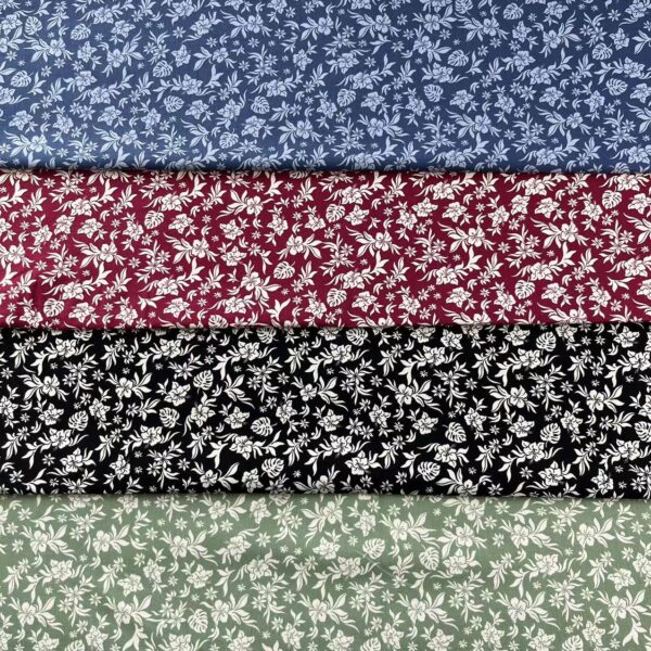 主图-01 40s Cotton Poplin Floral Fabric – Country Style Print for DIY & Apparel